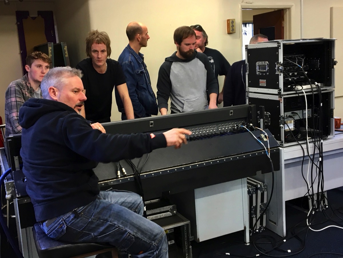 using a live mixing desk